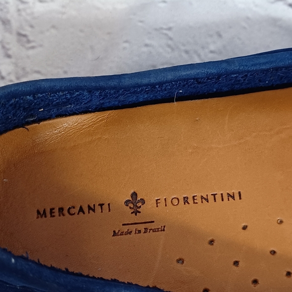Mercanti Fiorentini Blue Suede Driving Loafers – Men’s 7.5B – Made in Brazil - Picture 2 of 9